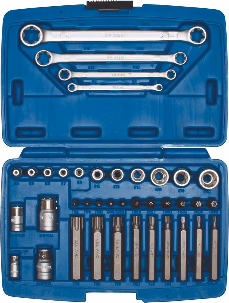 Assortimento di punte in acciaio SW, 3/8", 39 pezzi 04445L