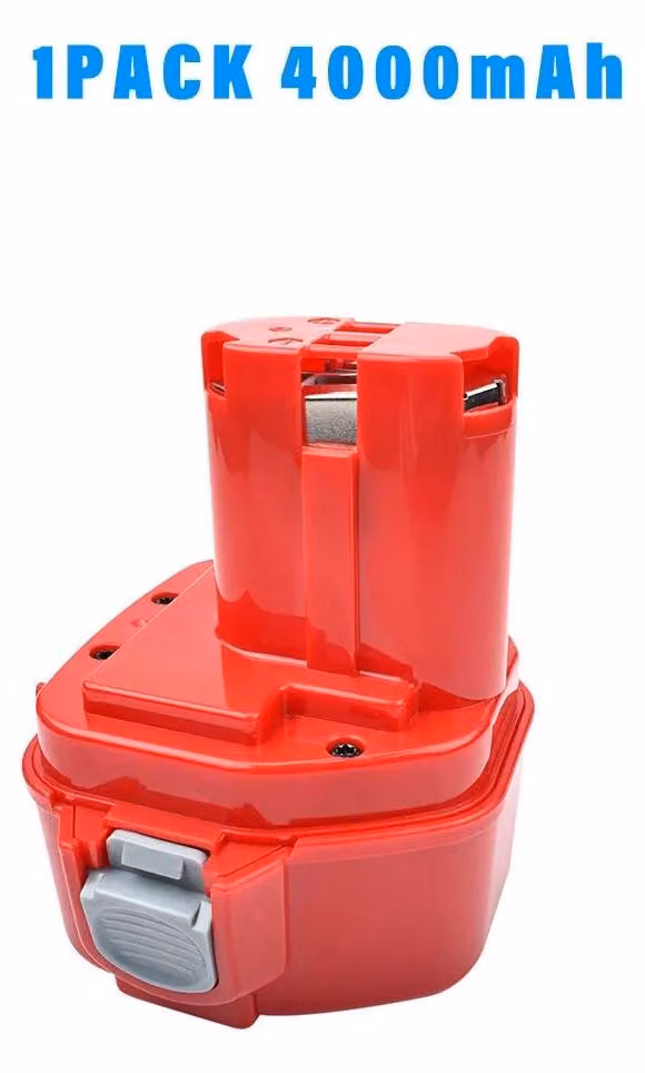 Batteria di ricambio per Makita 12V - Batteria NiMH per utensili elettrici - Capacità elevata di 4,0Ah - Ricaricabile - Confezione da 1 - Compatibile con i modelli PA12, 1220, 1222, 1235, 1233S, 6271D