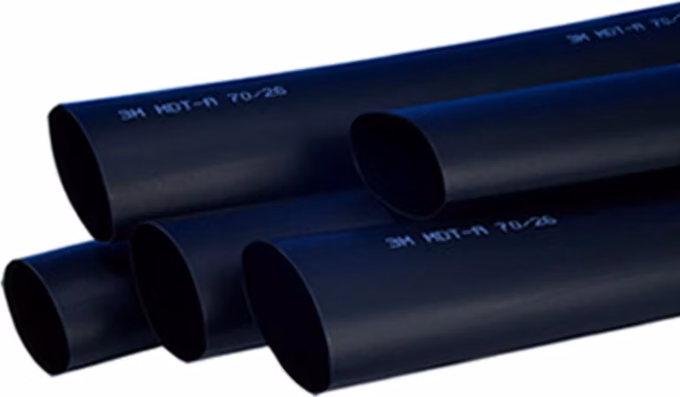 Film termoretraibile 39/13 mm, nero - Film termoretraibile a parete sottile 39/13 mm nero GTI 300...