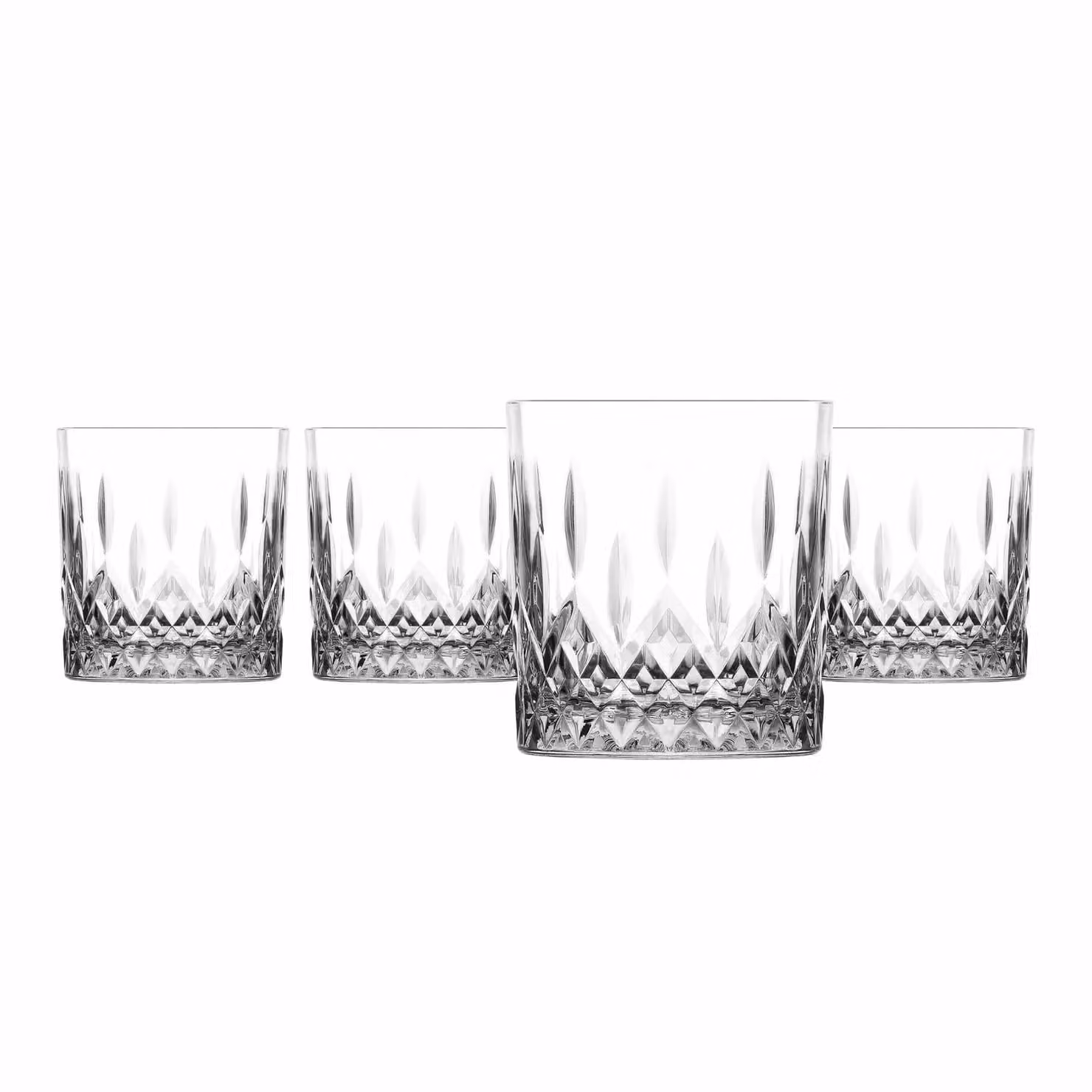 Set di 4 bicchieri in vetro Lav Odin Whisky modello tumbler, trasparenti, da 330 ml – 1