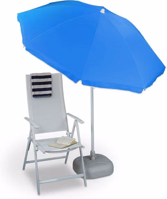 Ombrellone da spiaggia resistente al vento con picchetto verde - Ombrellone da spiaggia con protezione UV - Ombrellone da spiaggia resistente al vento - Perno girevole per uso esterno - Ombrellone da spiaggia - Ombrellone per una giornata al mare - Ombrel