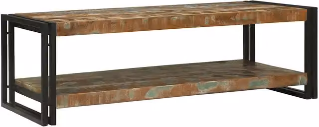 Tavolino da salotto | Tavolino da caff¨¨ | Tavolino da Soggiorno Multicolore Legno Recuperato Massello
