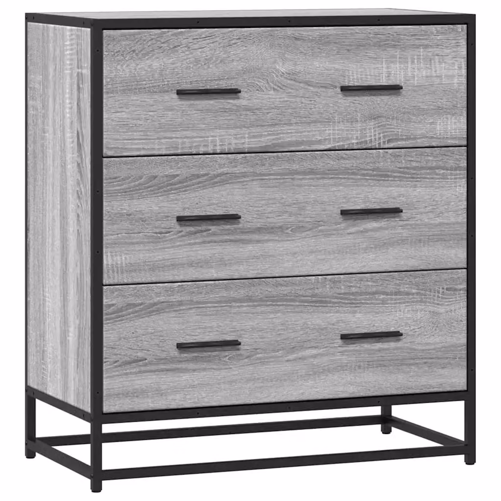 Credenza Buffet Design Mania Grigio in MDF e Metallo per Cucina e Sala da Pranzo L: 68 cm, P: 35 cm, H: 76 cm – 2