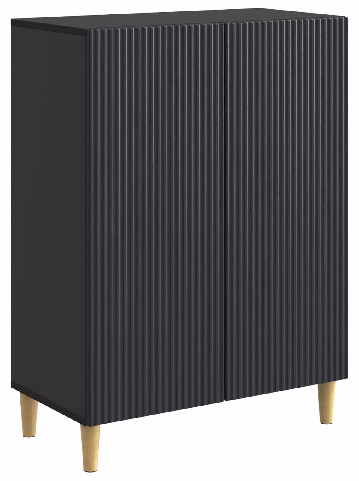 Credenza Nero 66 x 34,5 x 90 cm Legno ingegnerizzato