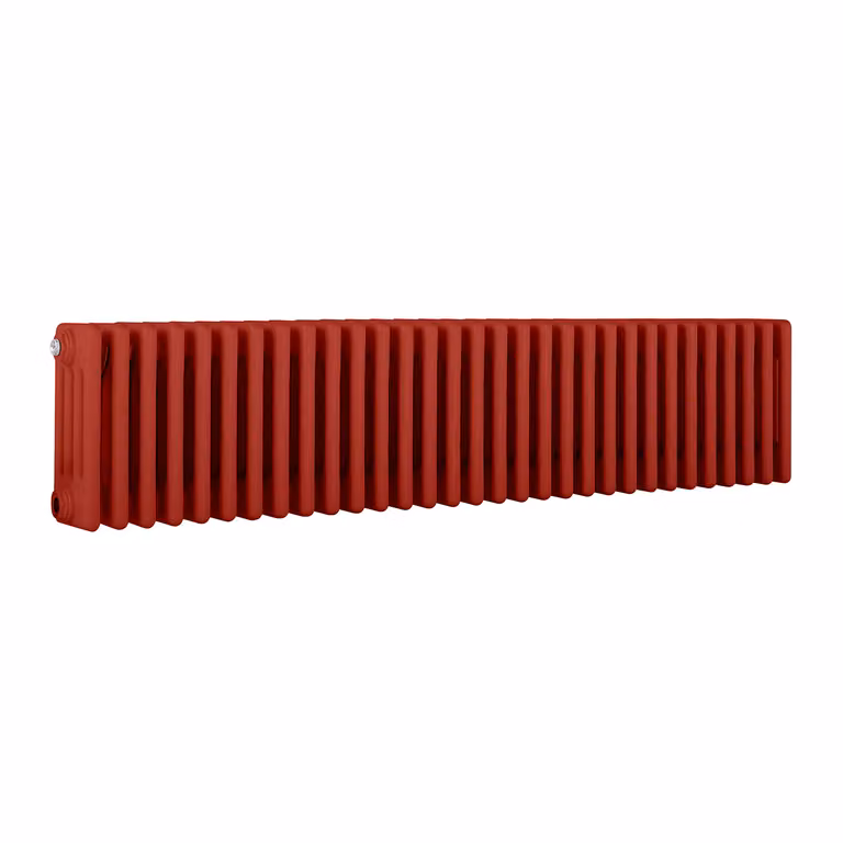 Radiatore Orizzontale a Colonne (4 Colonne) 300mm x 1415mm - Rosso (Siamese Rosso) - Regent