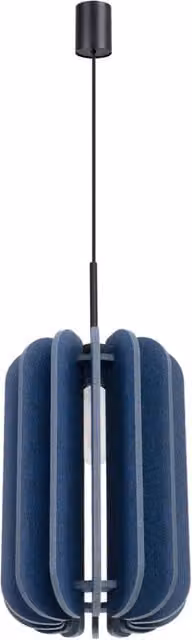 Lampada a sospensione moderna MULA di Sollux Lighting con paralume in tessuto, disponibile in vari colori tra cui nero, blu, beige e giallo, con altezza regolabile
