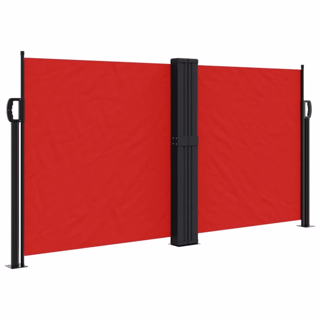 Tenda da Sole Laterale Retrattile Rossa 120x1200 cm