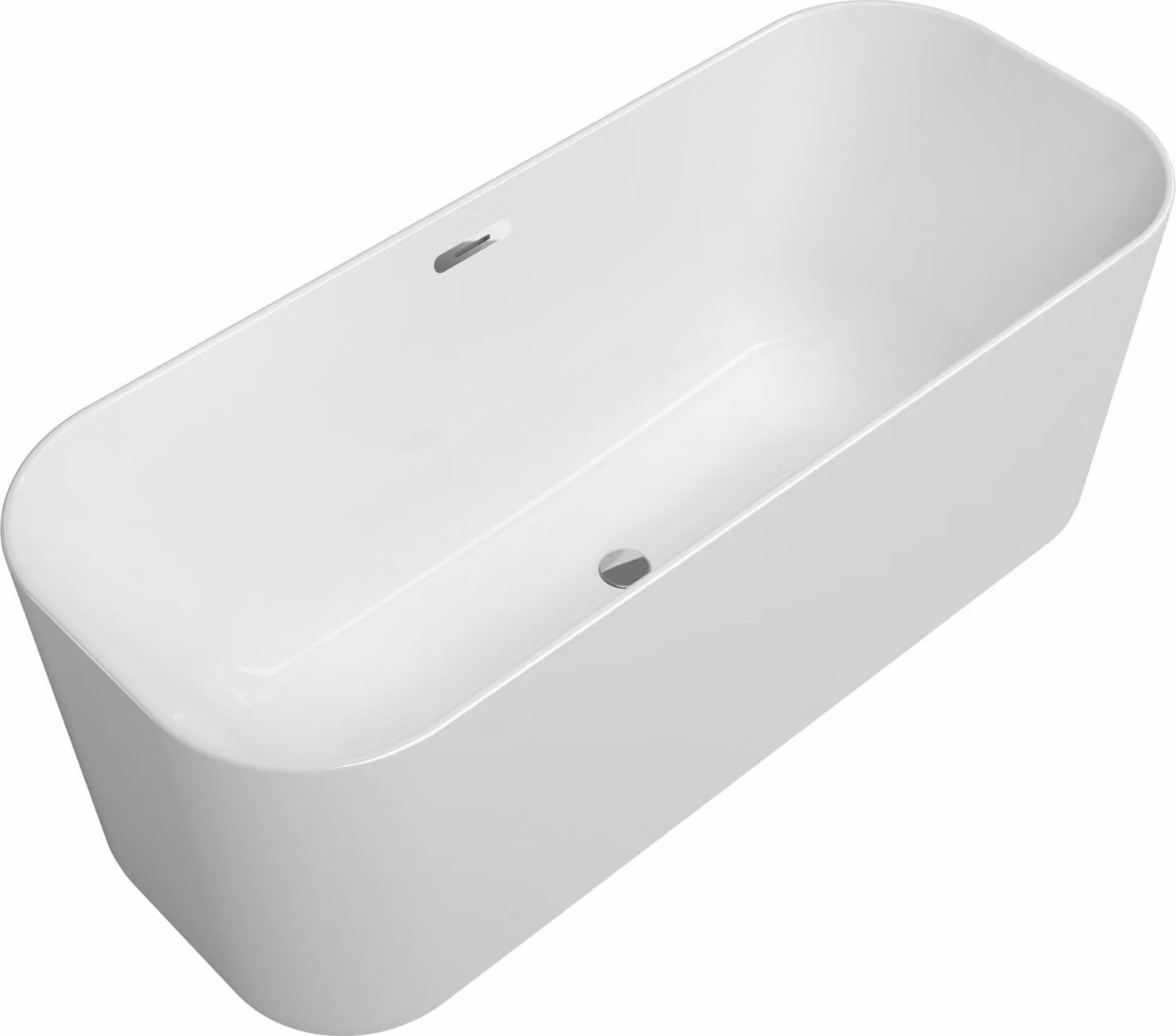 Villeroy & Boch DUO FINION vasca da bagno a libera installazione 1700 x 700 mm, con ingresso acqua e anello di design Caratteristiche oro bianco