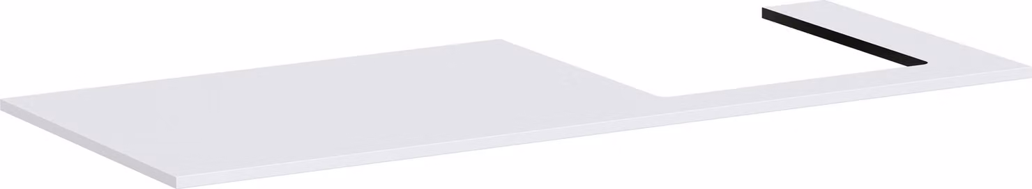 hansgrohe Xilesa E Console avec découpe à droite pour vasque à encastrer polie, 1375x550x16mm, 54273700, 54273700