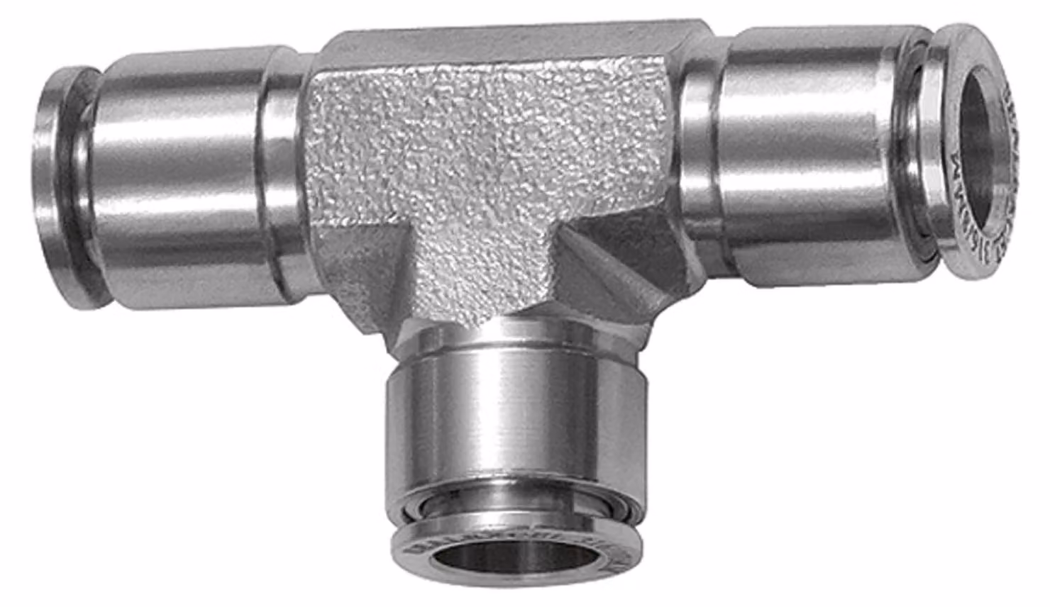 Raccordo a T Riegler, per tubo esterno Ø 16, acciaio inox 1.4404