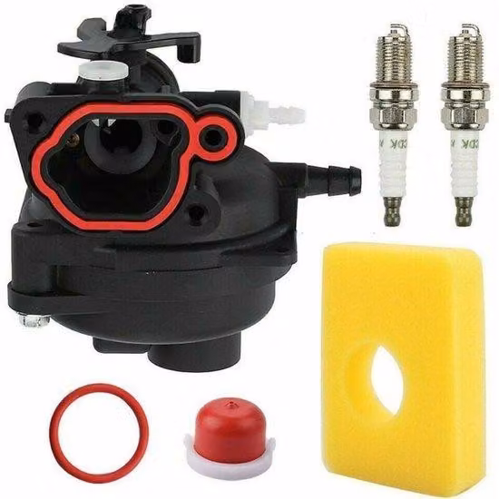 Accessori per la pulizia dei tosaerba - Compatibile con carburatori per motori Briggs & Stratton 799583, 591160, 593261, 591110 - Kit per la pulizia dell'ingresso dell'aria del carburatore del motore