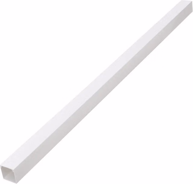 Canalina per cavi in plastica bianca vidaXL, L/P/H: 10 x 6 x 0,6 cm, lunghezza 30 m