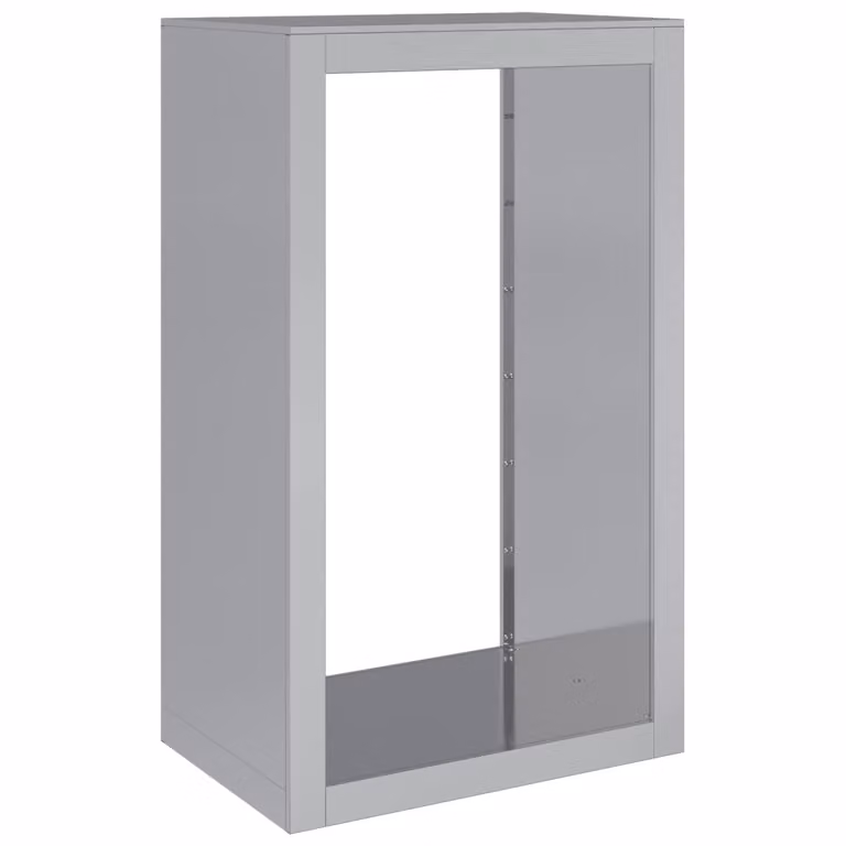 Rastrelliera per Legna 60x40x100 cm in Acciaio Zincato
