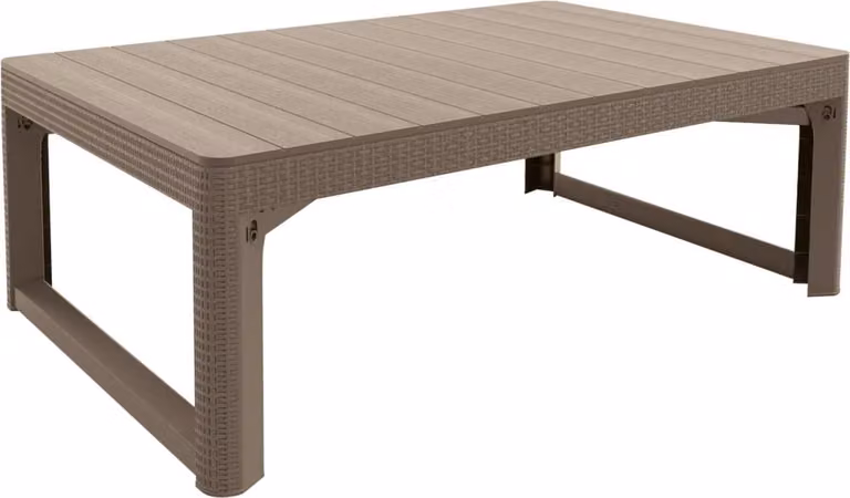 Tavolo da giardino Tavolo da caffè per terrazza e balcone regolabile 2 in 1 Keter Beige