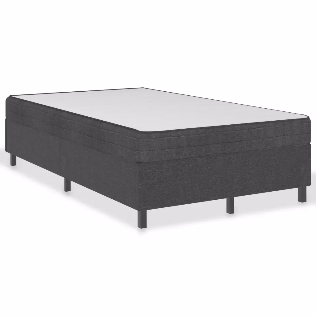 Letto a molle moderno vidaXL in tessuto grigio L: 120 cm, P: 200 cm – 2