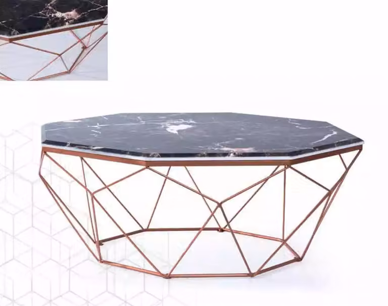 Moderner Wohnzimmertisch Couchtisch aus Holz Sofatisch schwarz