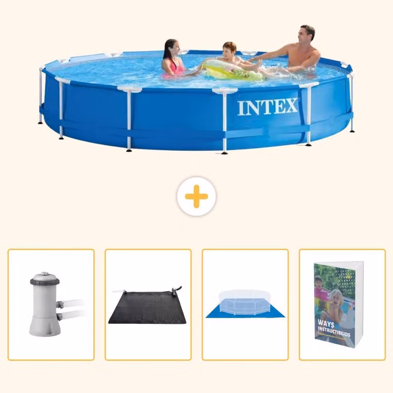 Piscina fuori terra a struttura - 366x76 cm - 5 pezzi - Modello SCB110