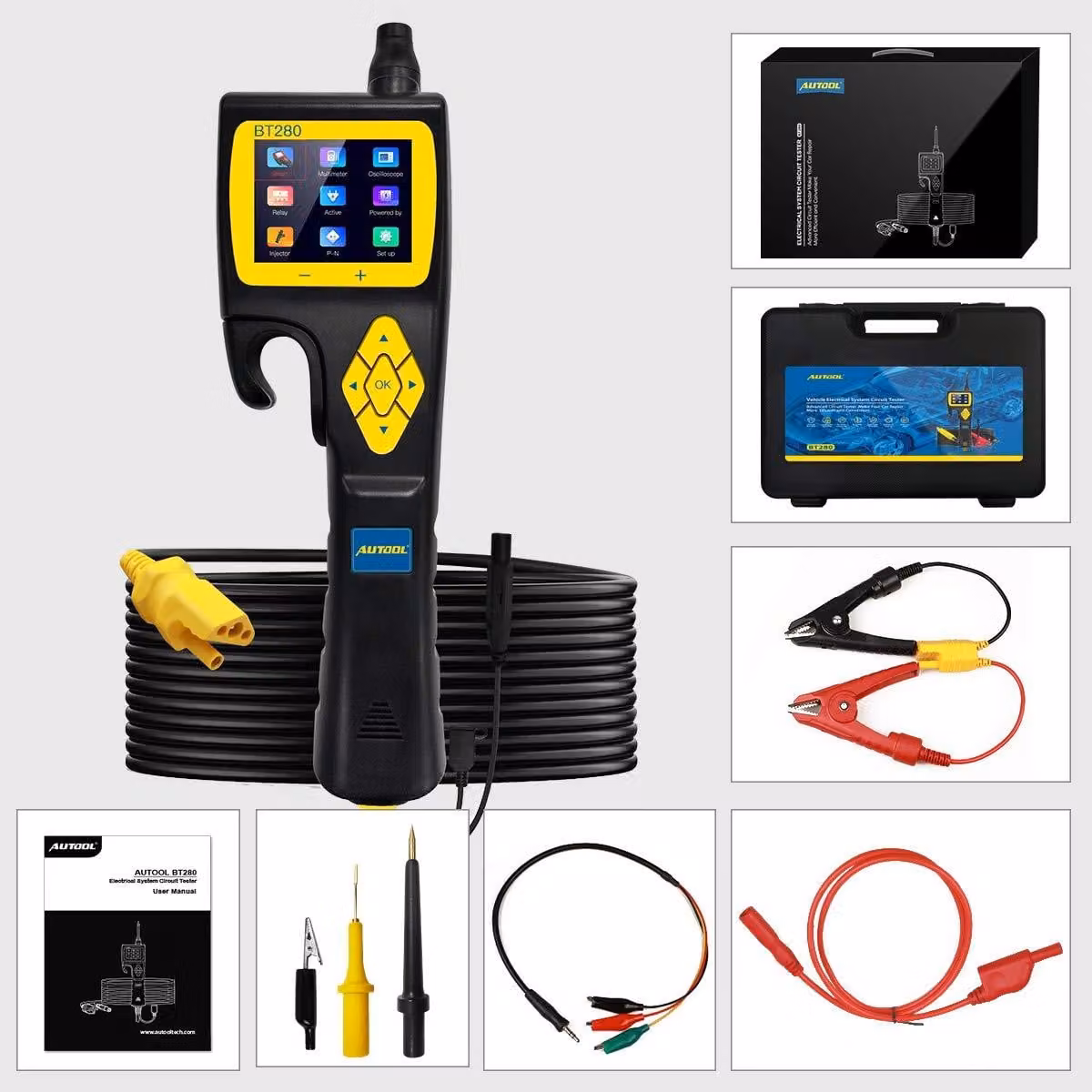 Tester per sistemi elettrici - Tester di circuiti - Tester diagnostici - Multimetro - Oscilloscopio - Per automobili, 9V-30V