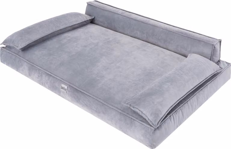 Letto per cani CHAMPION ( 78 x 54 cm ) - robusto letto in velluto per animali domestici sfoderabile, lavabile e confortevole - Doggy