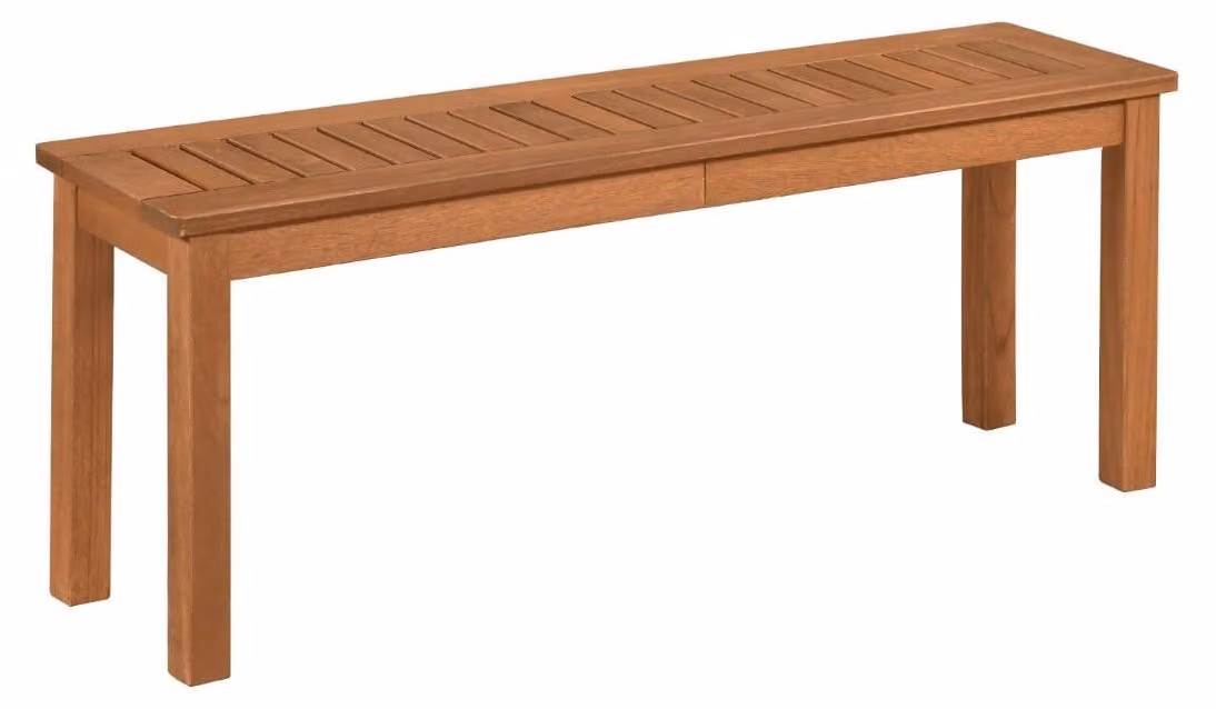 Panchina da giardino in legno a 2 posti, finitura olio teak, 120 cm