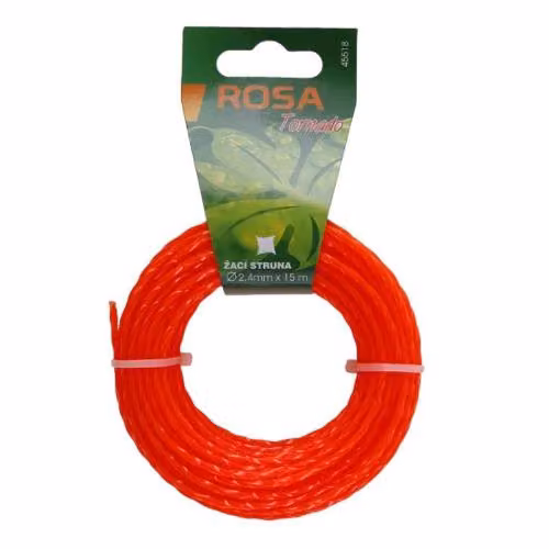 corda falciante 2,4 mm 15 m twist ROSA / silon per falciatrici
