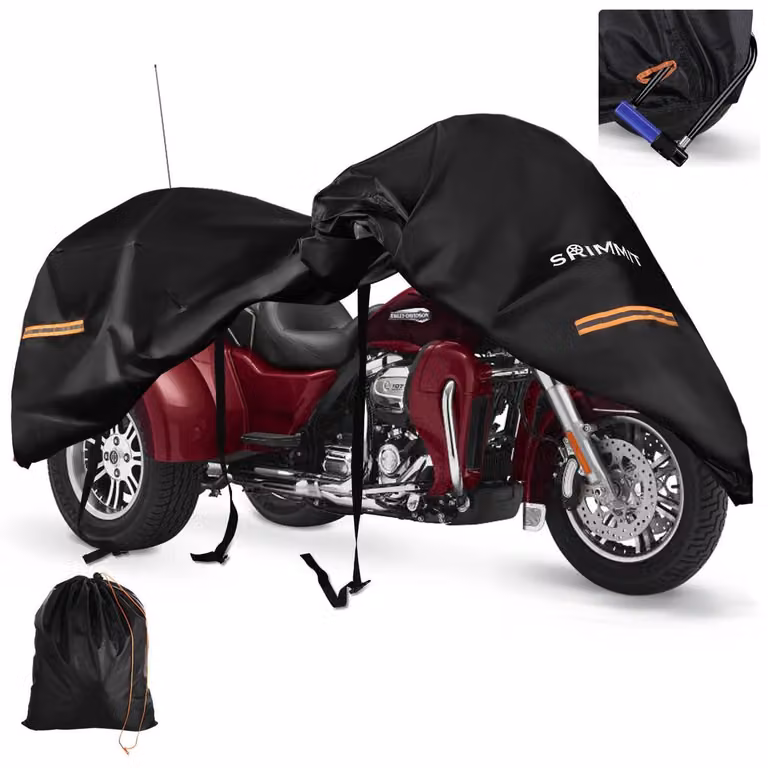 Copertura impermeabile per tricicli a motore, realizzata in tessuto Oxford 420D, dimensioni 274x149x149 cm, adatta per uso esterno