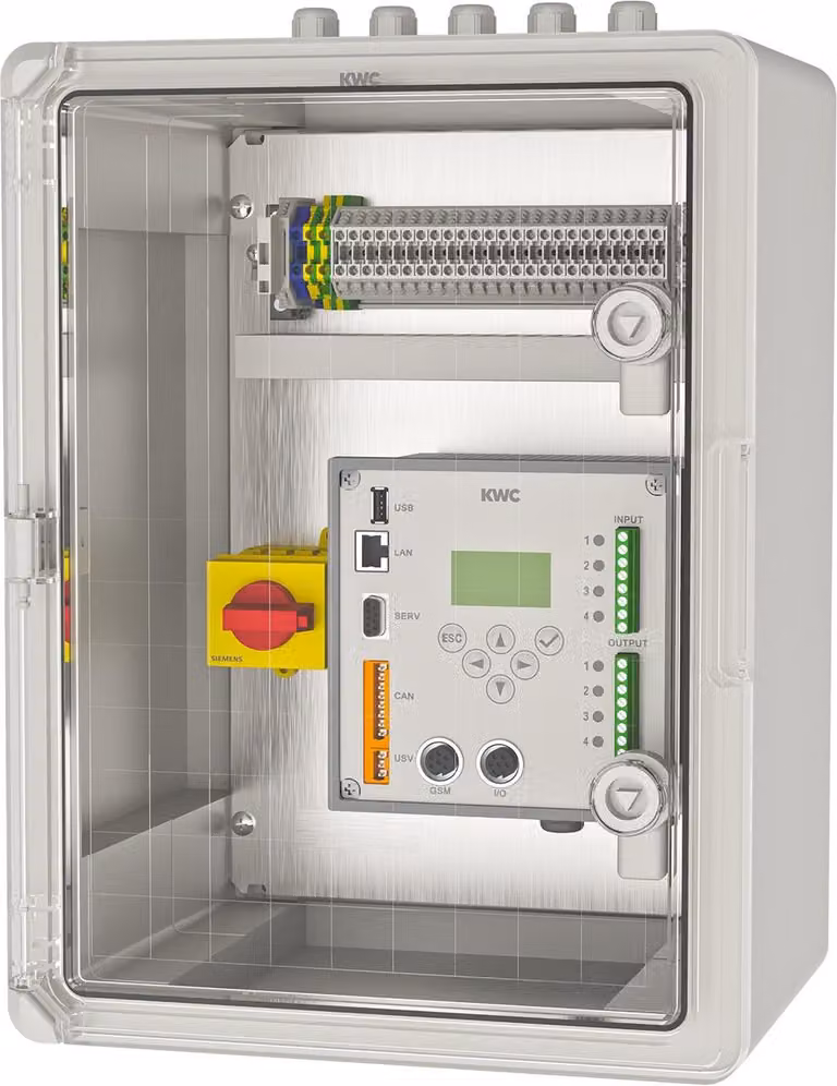 Armadio di comando KWC AR ECC2, A3000open, box, montaggio esterno, con protocollo BMS, 230 VAC-24 VDC