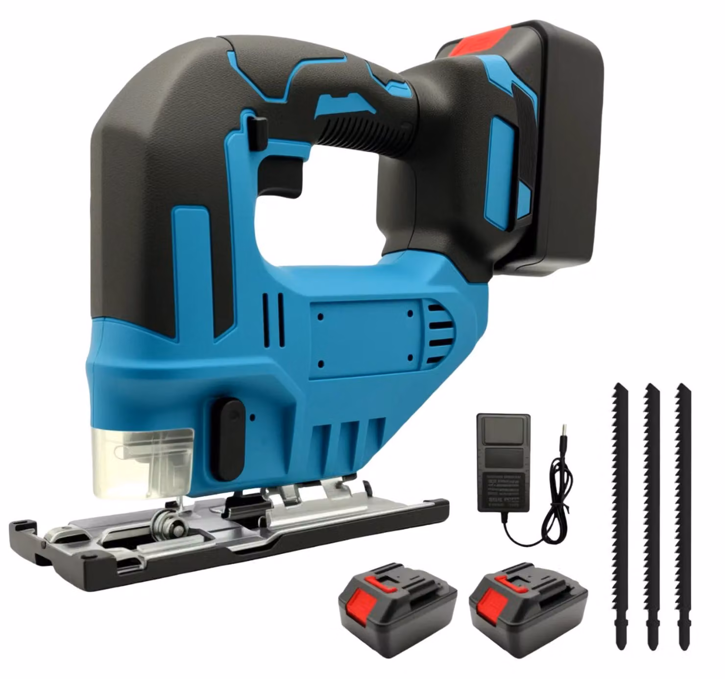 Sega circolare elettrica, motore brushless, utensile multifunzione portatile, 2 batterie, omologazione CE