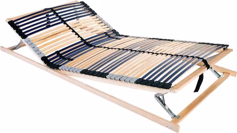 Maison Exclusive - Rete a doghe per letto, marrone, 140 x 190 cm, in faggio massiccio