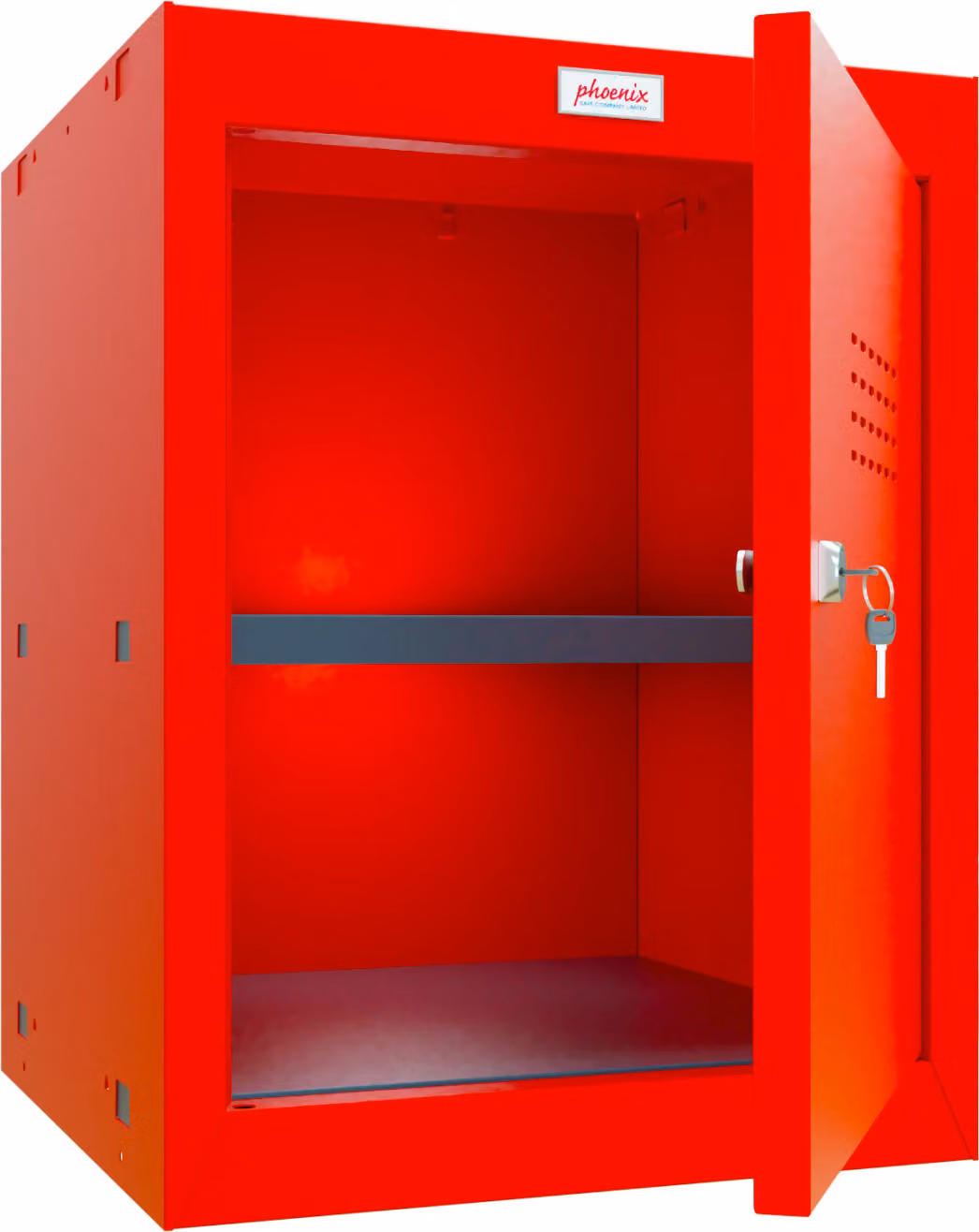 phoenix CL0544RRK phoenix Armadietto a cubo CL0544, serratura a chiave, rosso