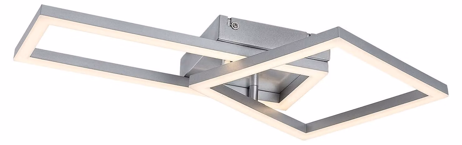 Rabalux 71381 Ellinor LED 24 plafoniere in metallo e plastica color cromo