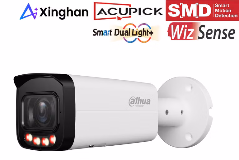 Telecamera IP Dahua IPC-HFW3449TP-ZAS-IL, modello bullet, risoluzione 4MP, PoE, obiettivo da 2,7 a 13,5 mm, visione notturna fino a 60 metri, grado di protezione IP67