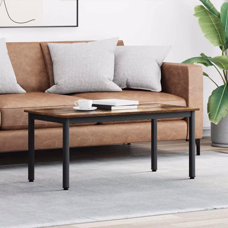 Maison Exclusive - Tavolino in legno affumicato 100 x 50 x 45 cm Materiale ligneo