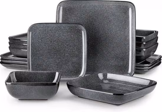 Set di Cucina Quadrato - 16 pezzi - Cucina per 4 persone