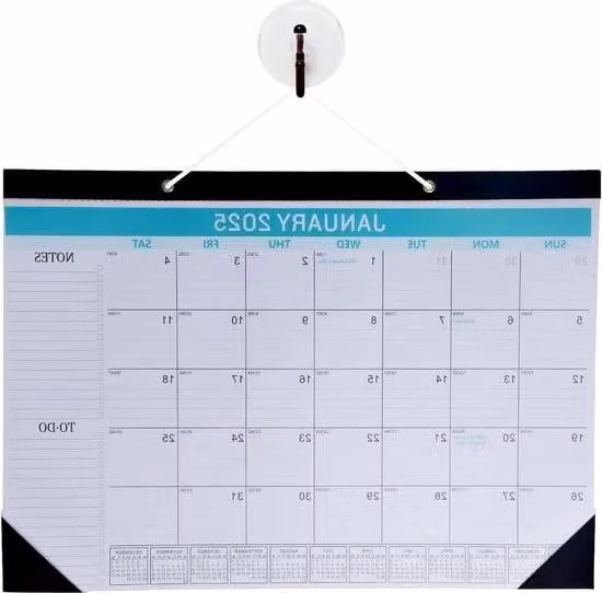 Calendario da parete 2025-2026 - agenda mensile per casa e ufficio - 1 pezzo - 43,2 x 30,5 cm