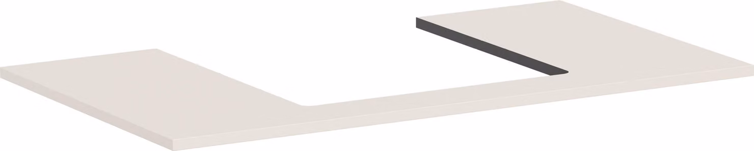 hansgrohe Xilesa E Console avec découpe au centre pour lavabo à poser, 980x550x16mm, 54270780, 54270780