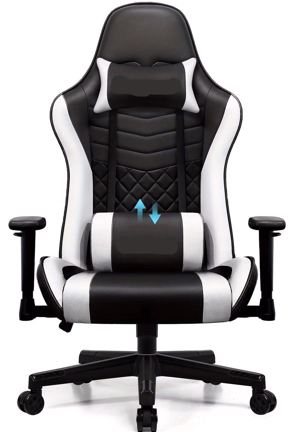 Sedia ergonomica da gaming - Sedia da ufficio - Sedia per giocatori - Sedia da lavoro - Schienale regolabile - Braccioli 4D