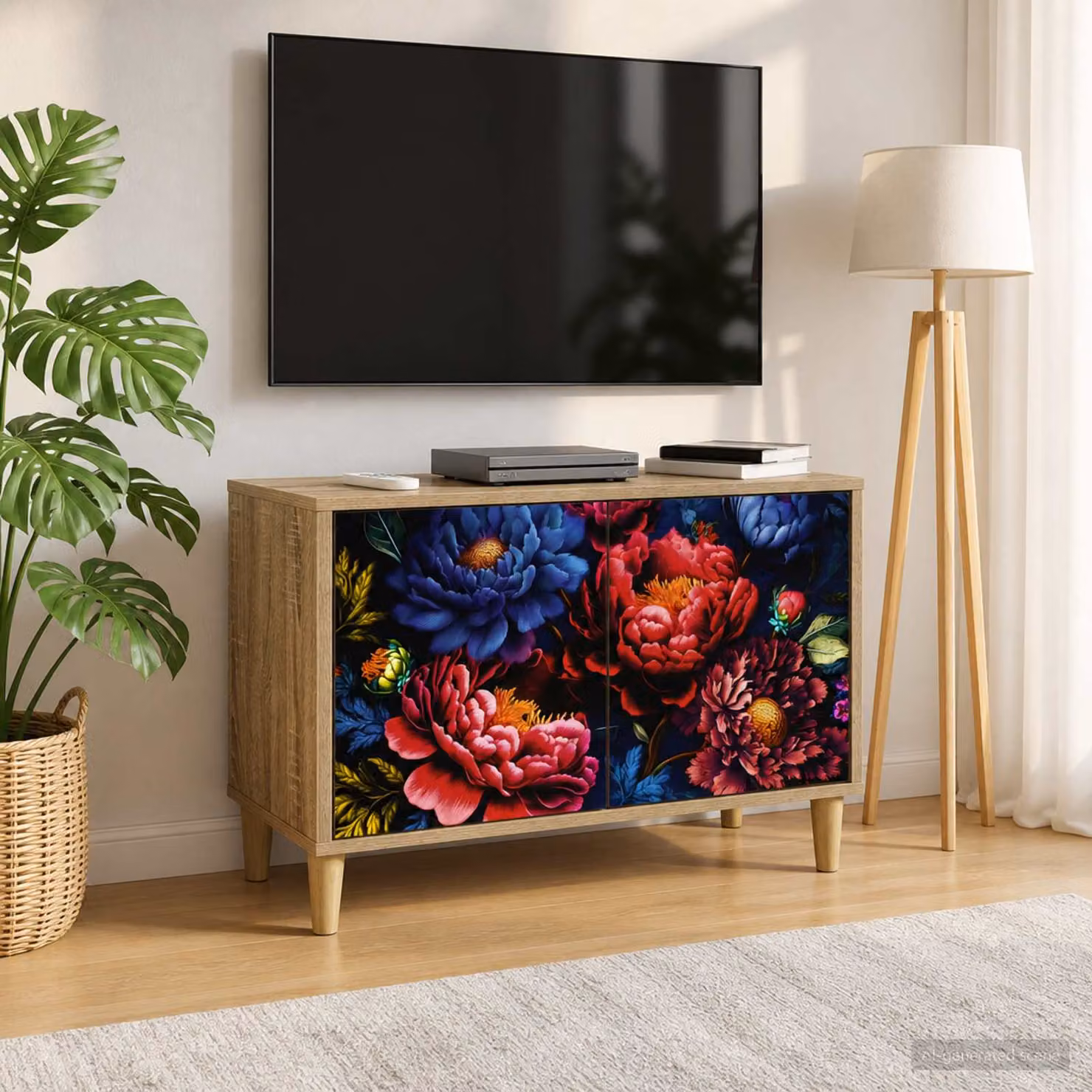 Mobile TV vidaXL KIEL in legno Sonoma marrone, L 69 cm x P 33 cm x H 50 cm