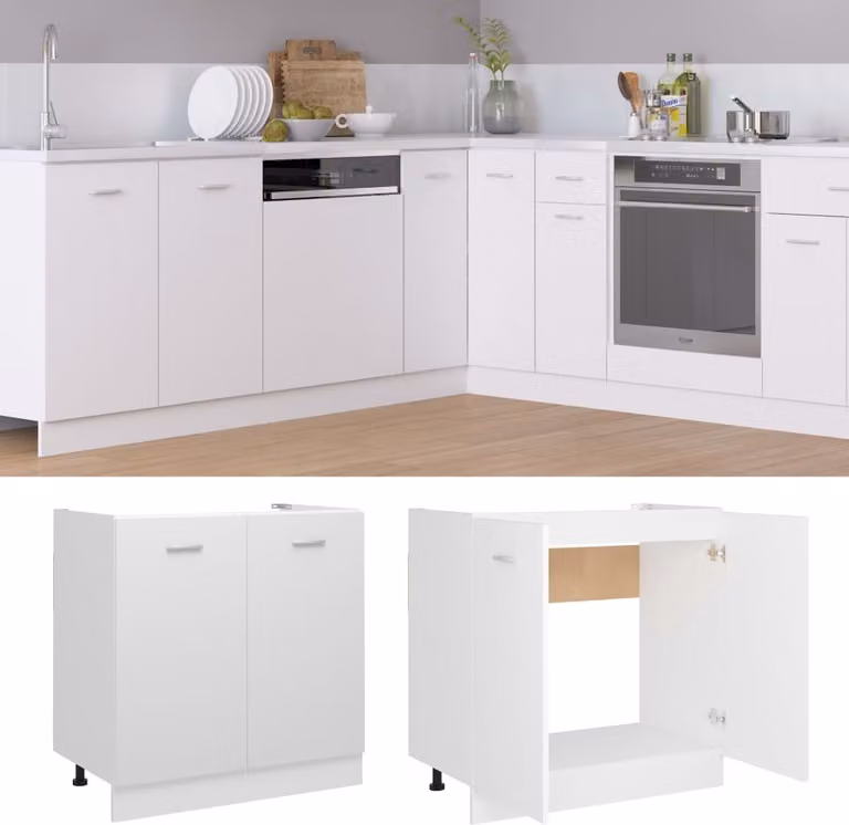 Mobile Sottolavello “Lyon” Bianco 80x46x81,5 cm
