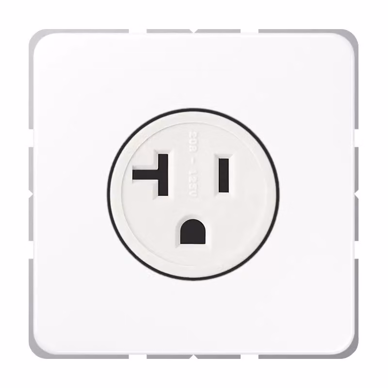 Jung CD521-20WW Presa standard USA NEMA bianco alpino
