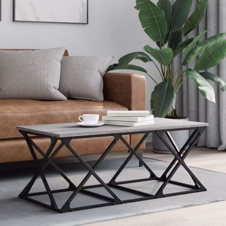 Maison Exclusive - Tavolino da salotto grigio Sonoma 100x49x40 cm Materiale ligneo