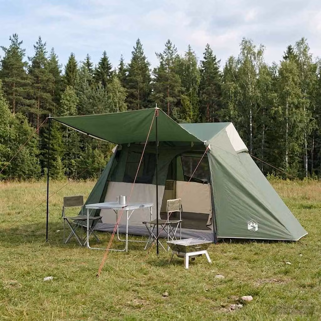 Tenda a tunnel vidaXL Verde L/P/H: 475 x 220 x 192 cm