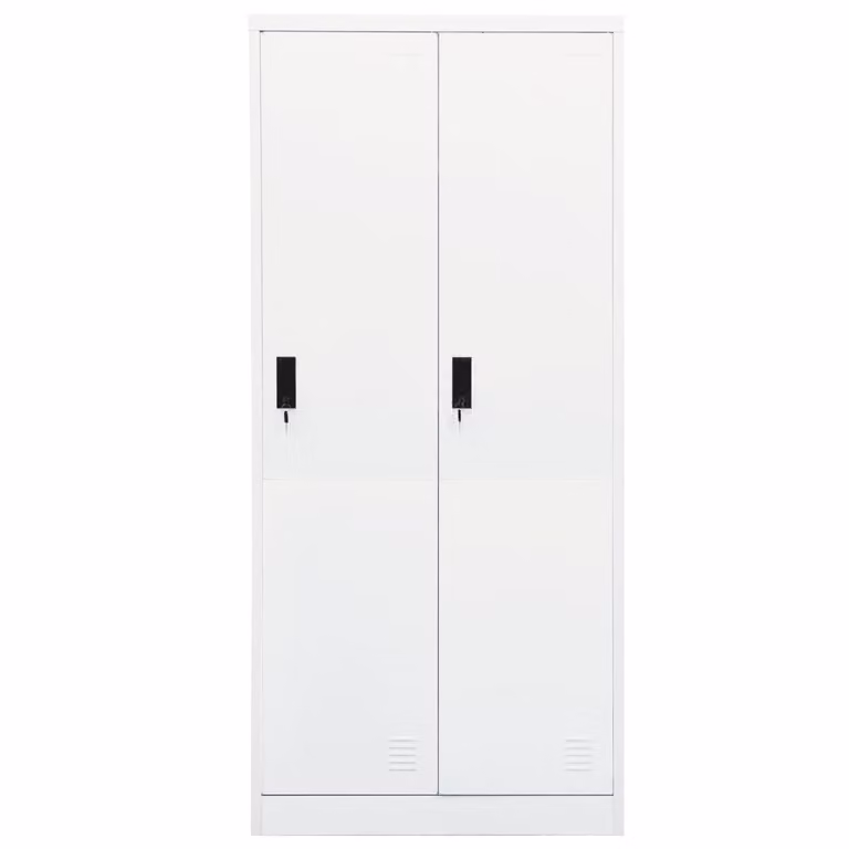 Armadio bianco 80x50x180 cm in acciaio
