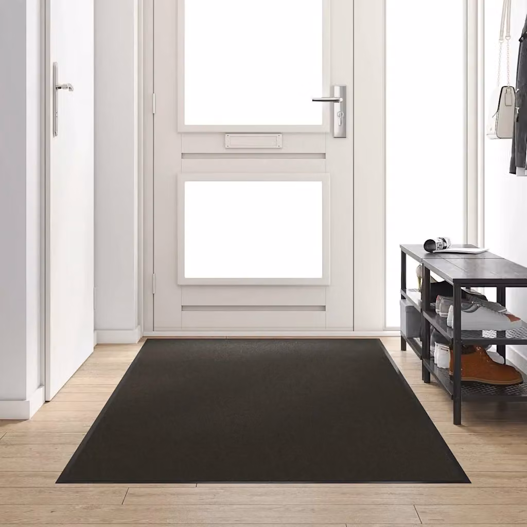 Zerbino moderno nero in poliammide e PVC antiscivolo L: 300 cm, P: 120 cm, H: 1 cm – 2