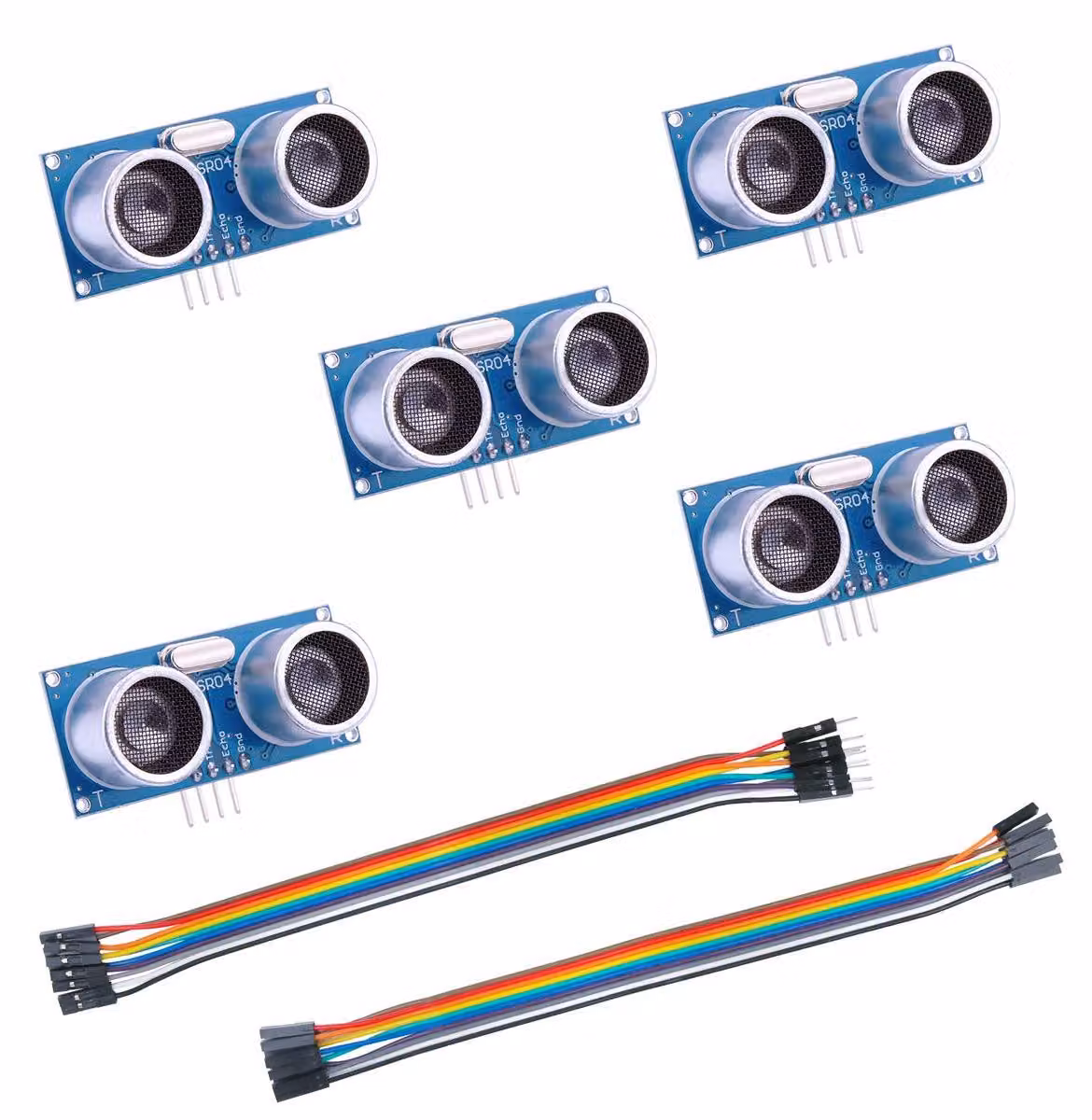 5 sensori a ultrasuoni HC-SR04 per Arduino, portata da 2 a 500 cm