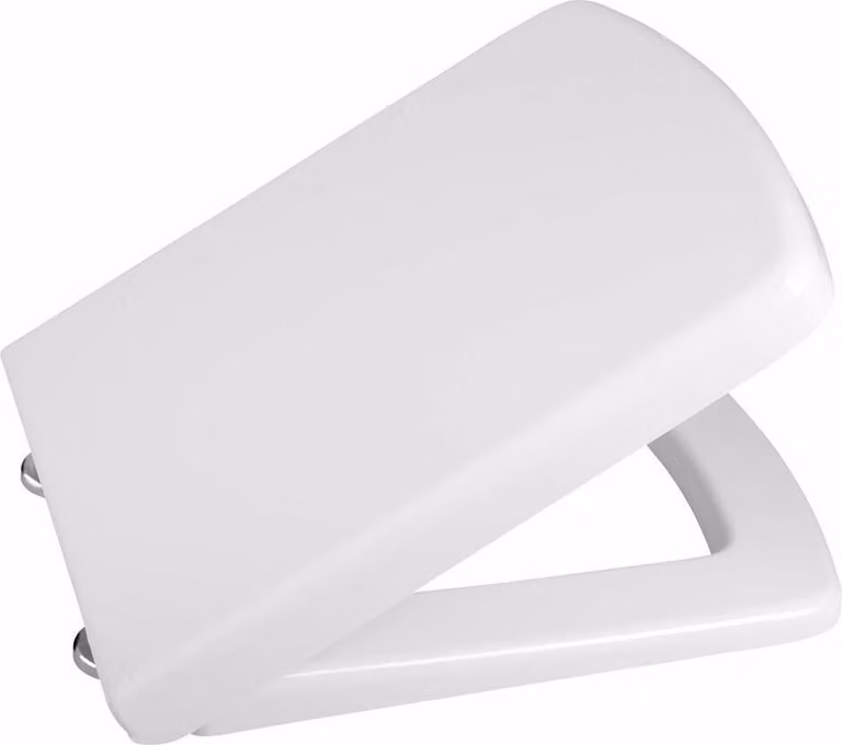 Sedile per WC PURITY, per WC SECURE, con accessori per bidet Sedile per WC, sedile per WC angolare arrotondato, duroplast