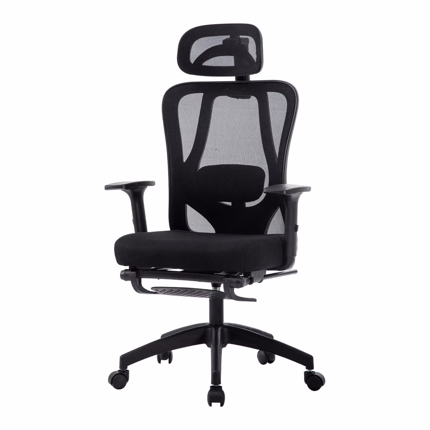 SevenComfort sedia da ufficio sedia ergonomica girevole da scrivania con poggiatesta regolabile, braccioli, supporto lombare sedia executive 150kg nero