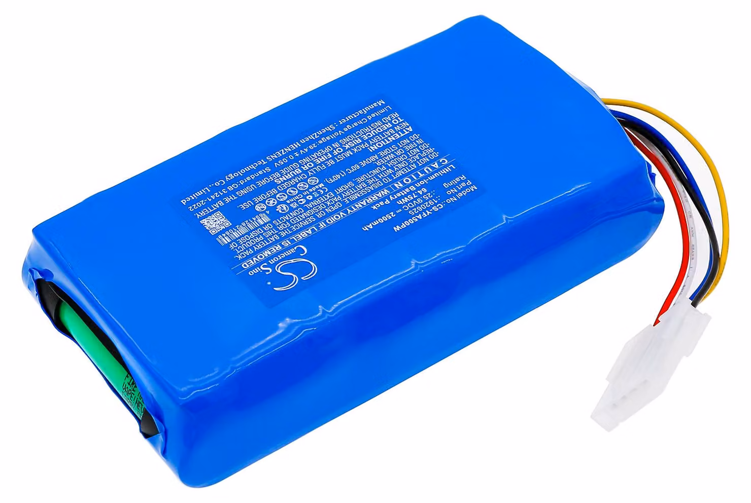 TECHTEK Batteria compatibile con [Yard Force] Classic 500, Classic 500 B sostituisce 1920624, per 1920625, per 1958624001