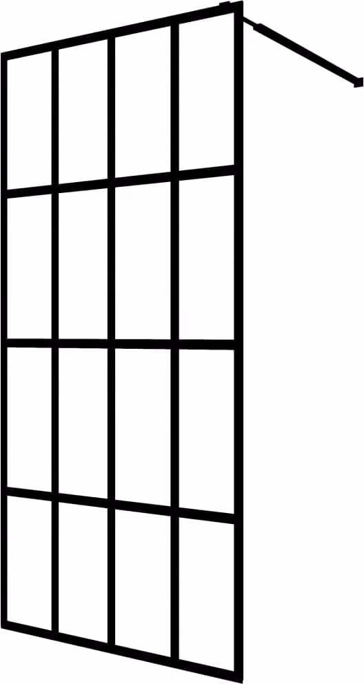 Cabina Doccia con Vetro Temperato Trasparente 118x190 cm