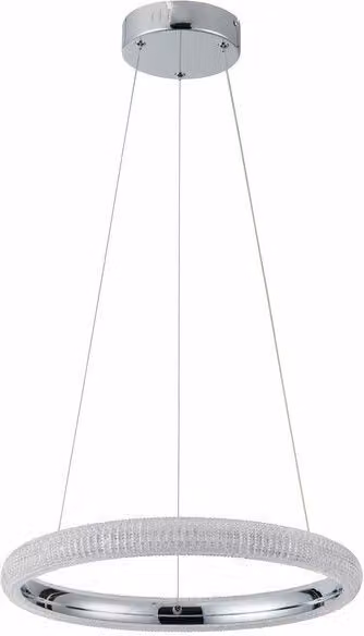 Lampada a sospensione LED Vigo cromata 18W, bianco neutro, 1440 lm, metallo, dimensioni: 120x40x40 cm, IP20, Reality